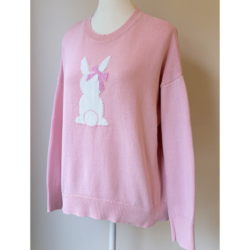 Vince Camuto Bunny Sweater Medium Pink Easter Holiday Costume